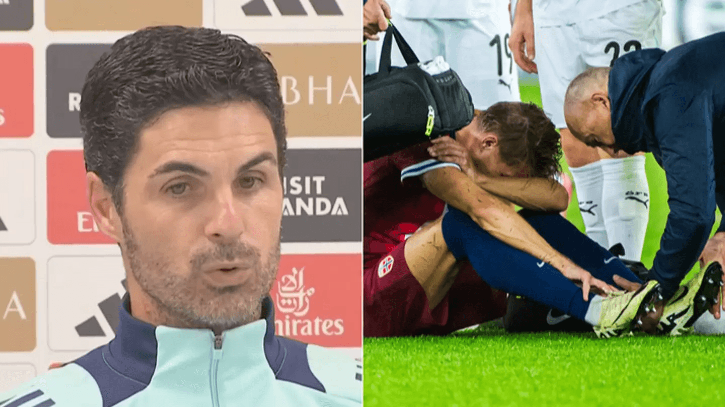 Cover Image for Mikel Arteta issues injury update on Martin Odegaard ahead of North London derby and it’s left fans confused